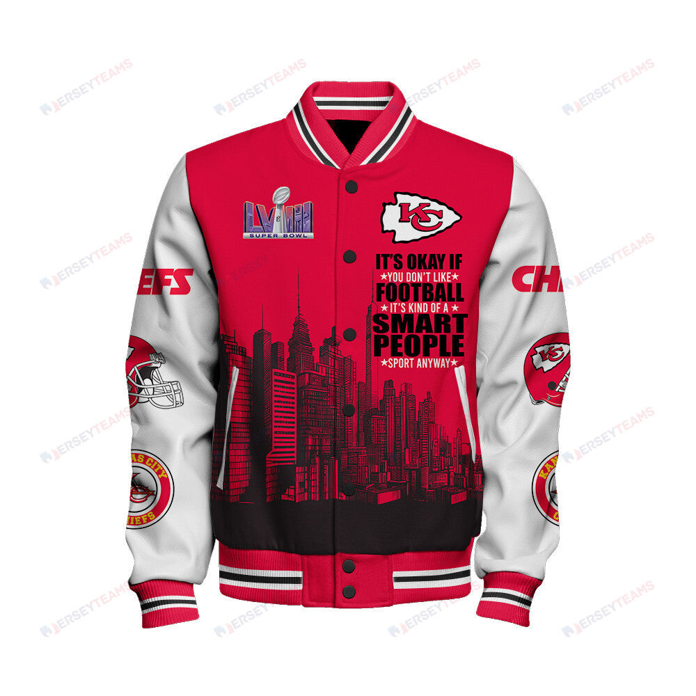 Kansas City Chiefs National Football League Varsity Jacket STM V5 - All-Over-Printed Jacket