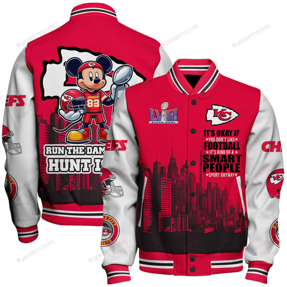 Kansas City Chiefs National Football League Varsity Jacket STM V5 - All-Over-Printed Jacket