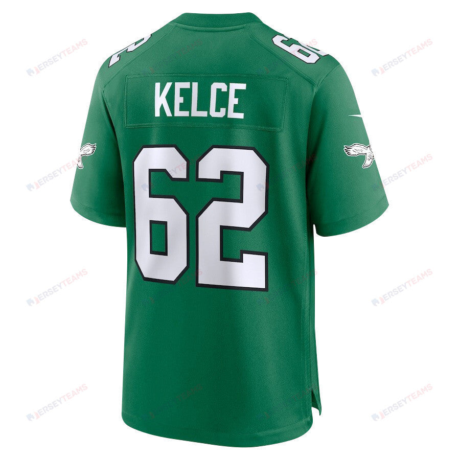 Jason Kelce 62 Philadelphia Eagles Legacy Game Jersey - Men, Green