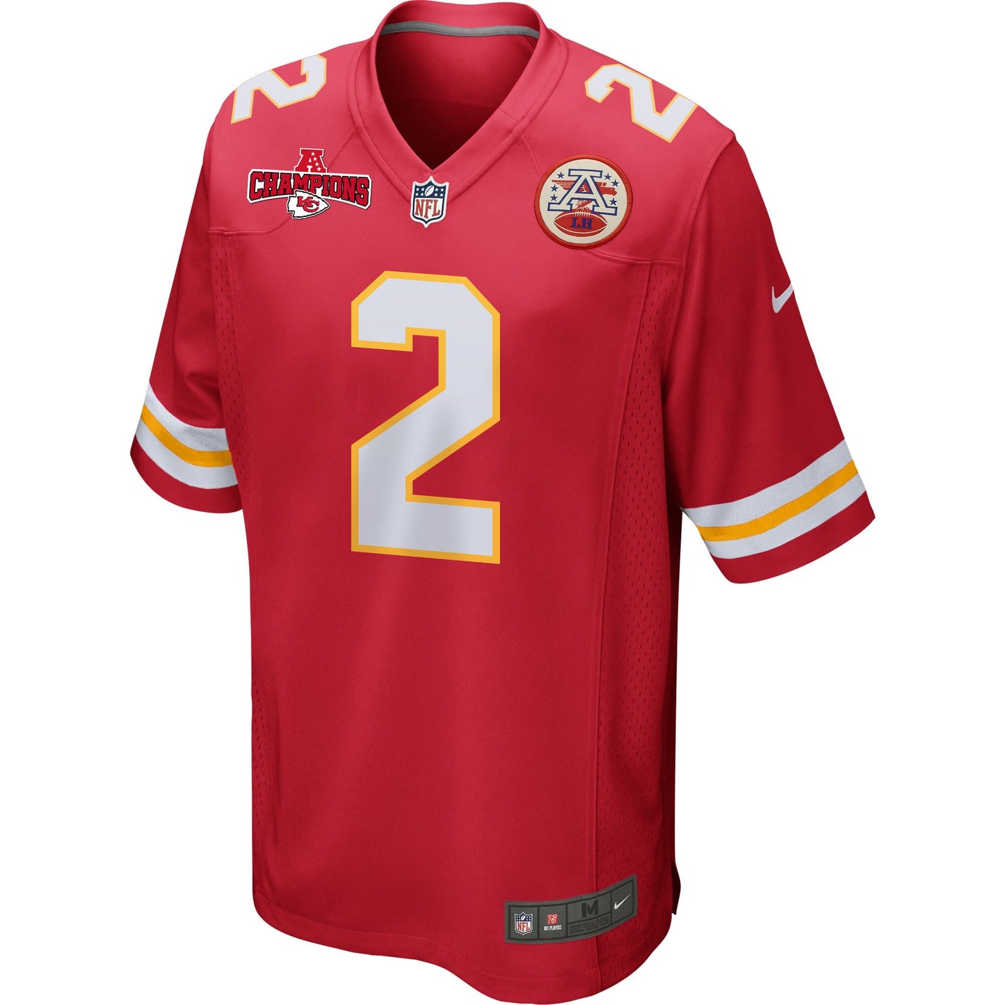 Joshua Williams 2 Kansas City Chiefs AFC Champions Patch Game Men Jersey - Red