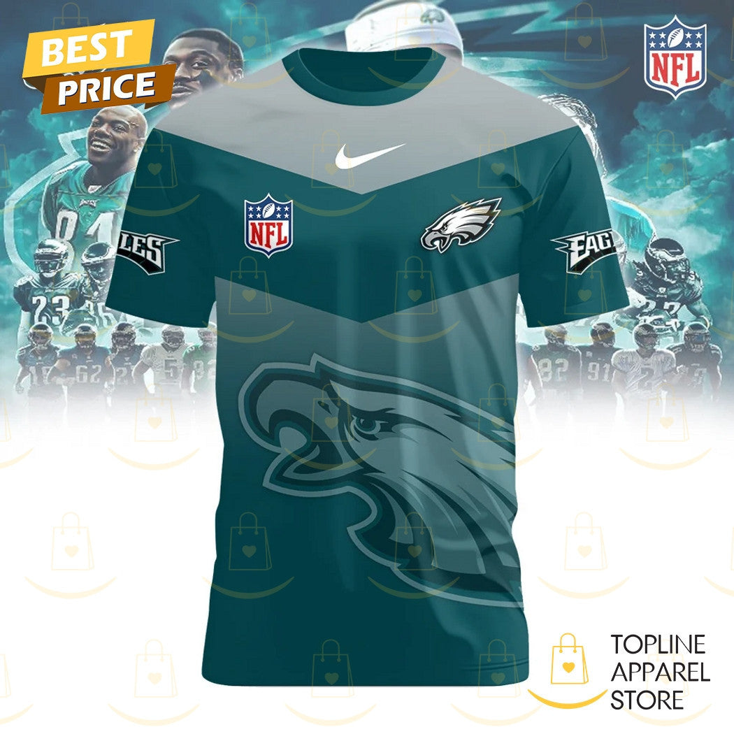 Philadelphia Eagles 2025 Champions Super Bowl LIX All Over Printed T-Shirt - Midnight Green