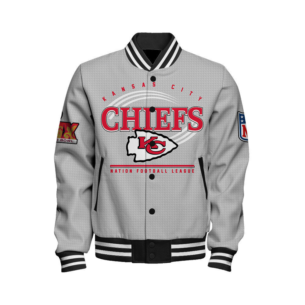 Kansas City Chiefs Super Bowl LIX Glory Varsity Jacket - All-Over-Printed Jacket
