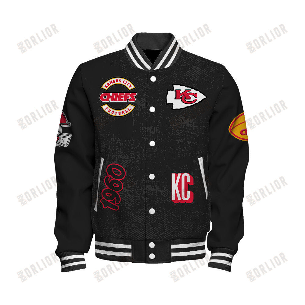 Kansas City Chiefs Super Bowl LIX Champions 2024 Winning Spirit Varsity Jacket - All-Over-Printed Jacket
