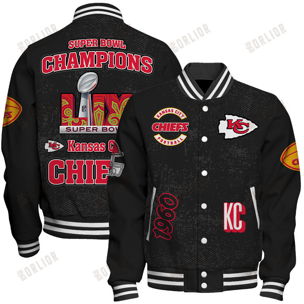 Kansas City Chiefs Super Bowl LIX Champions 2024 Winning Spirit Varsity Jacket - All-Over-Printed Jacket