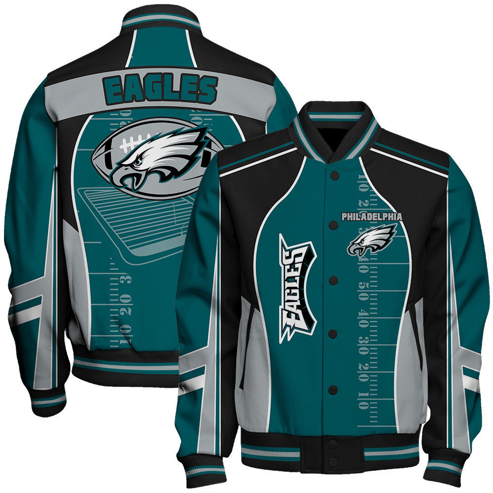 Philadelphia Eagles Football Team 2024- 25 Classic And Modern Unisex Varsity Jacket - All-Over-Printed Jacket