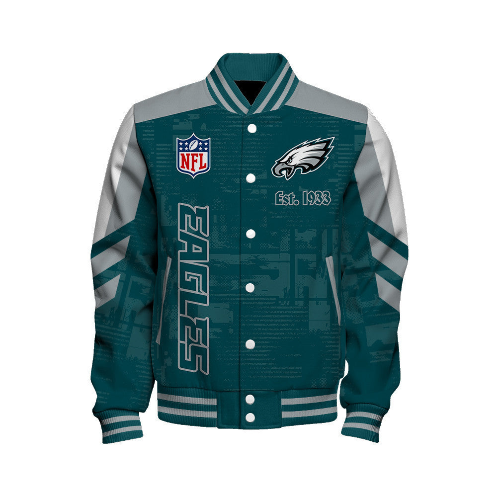 Philadelphia Eagles Football Team 2024 - 25 Proud To Be Different Unisex Varsity Jacket - All-Over-Printed Jacket