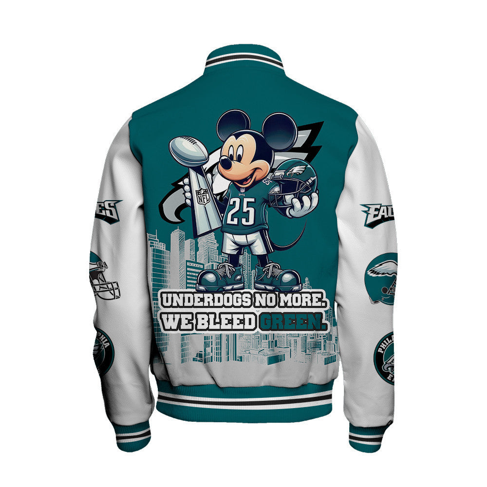 Philadelphia Eagles National Football League Varsity Jacket STM V5 - All-Over-Printed Jacket
