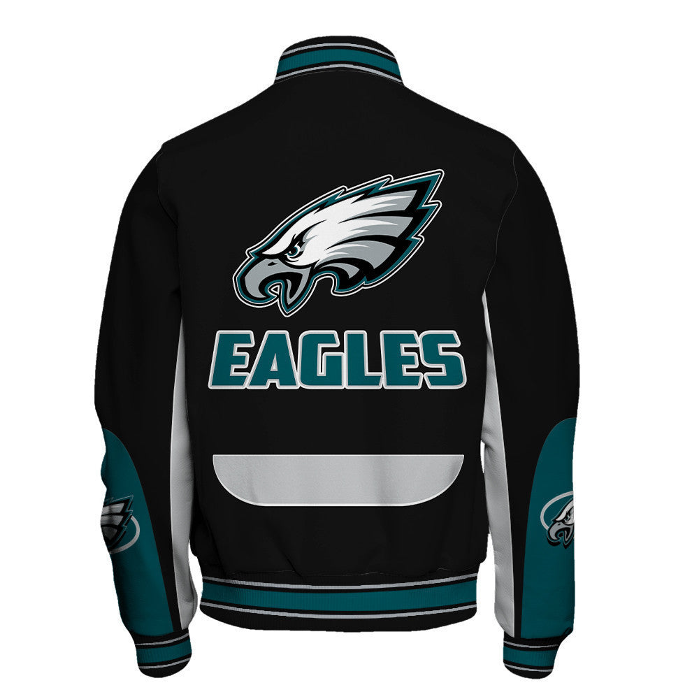 Philadelphia Eagles Football Team 2024 - 25 In Sync With The Home Team Unisex Varsity Jacket - All-Over-Printed Jacket