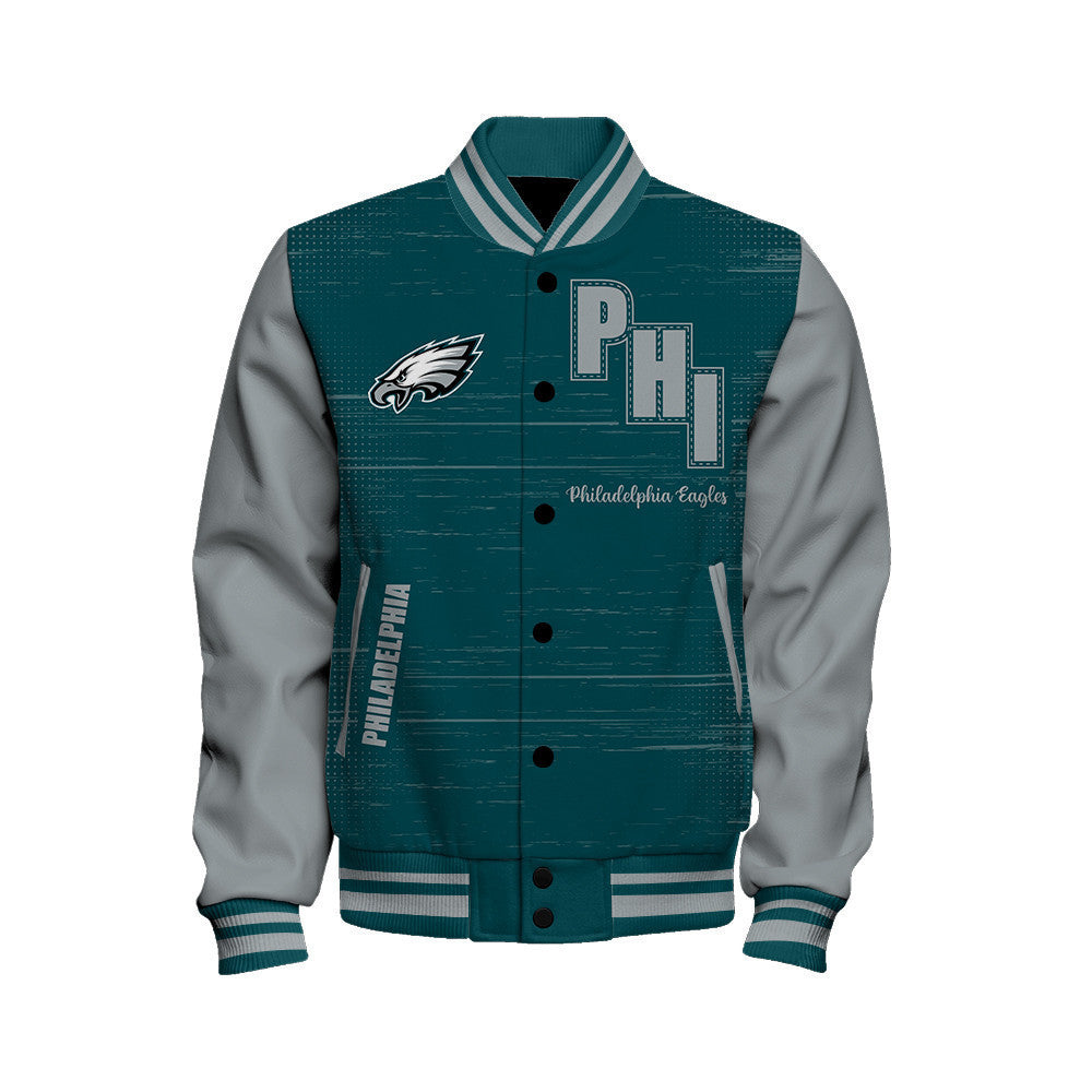 Philadelphia Eagles Football Team 2024 - 25 Proud Of The Shirt Unisex Varsity Jacket - All-Over-Printed Jacket