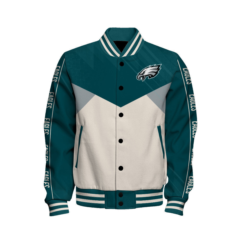 Philadelphia Eagles Football Team 2024 - 25 Personality, Outstanding Unisex Varsity Jacket - All-Over-Printed Jacket