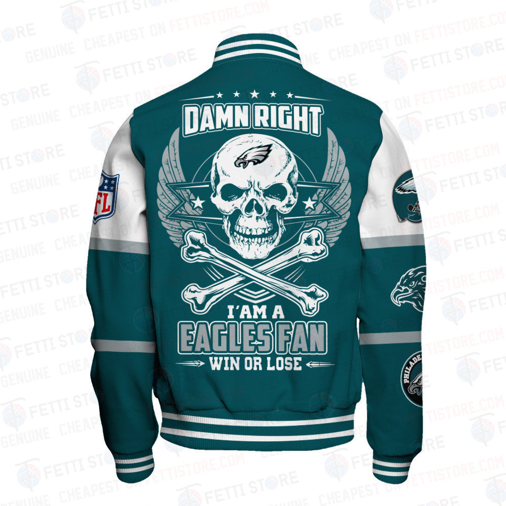 Philadelphia Eagles National Football League Varsity Jacket STM V4 - All-Over-Printed Jacket