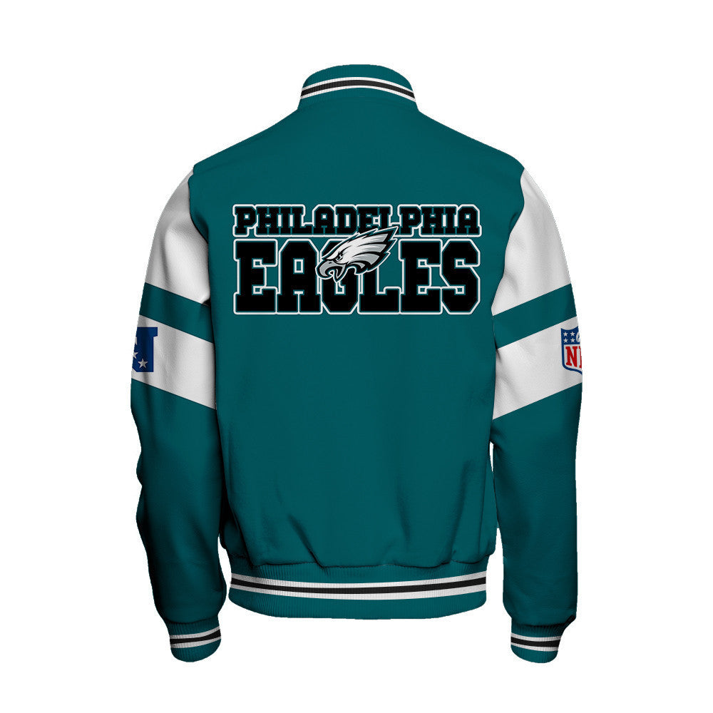Philadelphia Eagles NFL 2024 National Football Conference Unisex Varsity Jacket V11 - All-Over-Printed Jacket