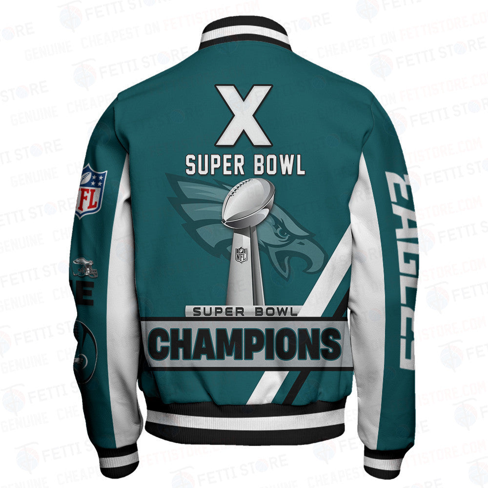 Philadelphia Eagles X Super Bowl Champions Design Varsity Jacket - All-Over-Printed Jacket