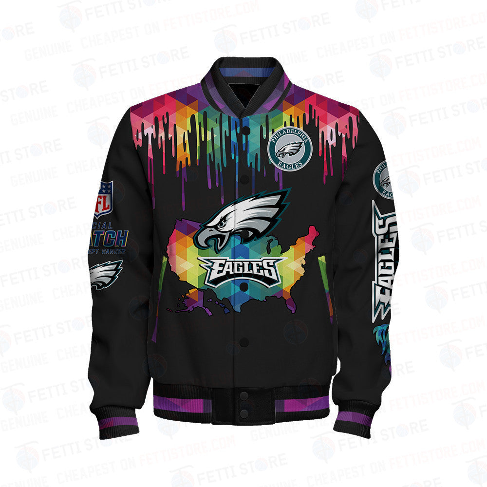 Philadelphia Eagles - National Football League AOP Varsity Jacket V3 - All-Over-Printed Jacket