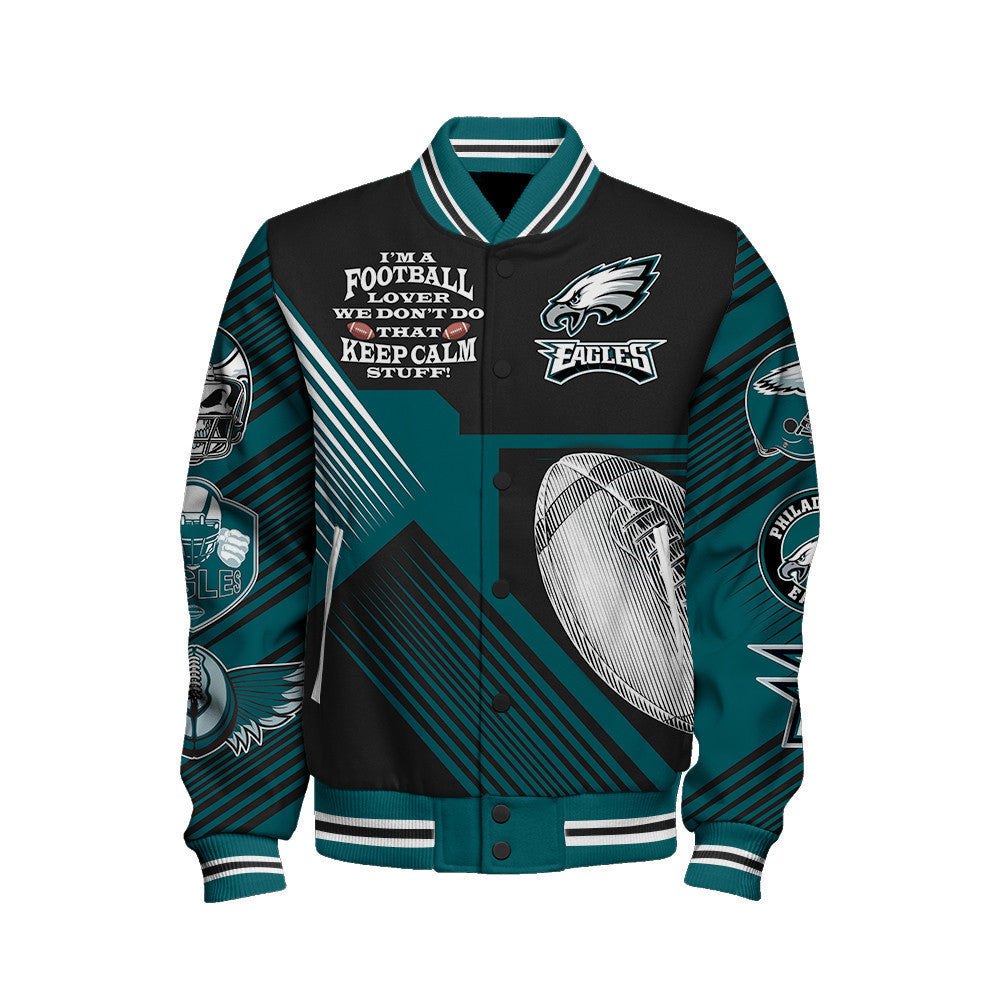 Philadelphia Eagles National Football League Varsity Jacket STM V2 - All-Over-Printed Jacket
