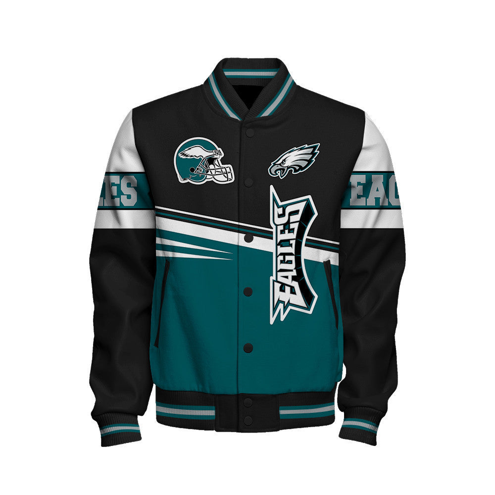 Philadelphia Eagles Football Team 2024 - 25 Second Family Unisex Varsity Jacket - All-Over-Printed Jacket