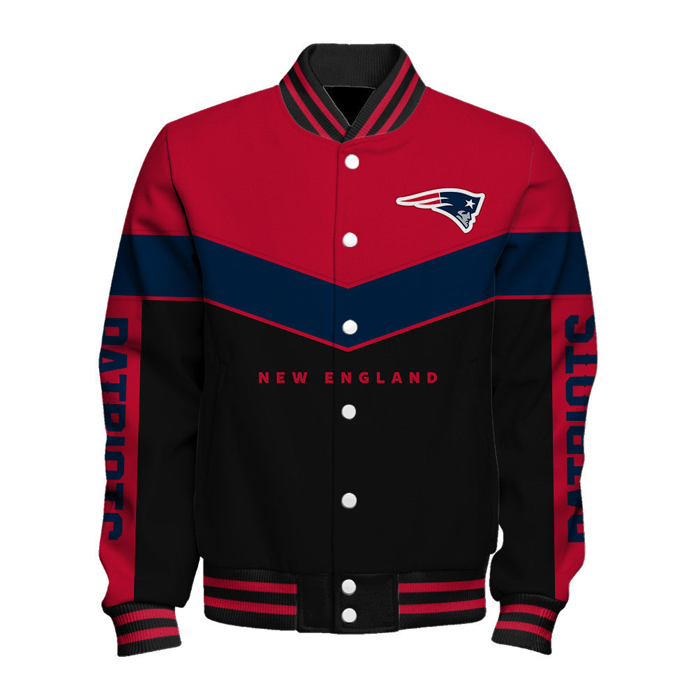 New England Patriots For Fans - Streetwear Athletic Style Varsity Jacket