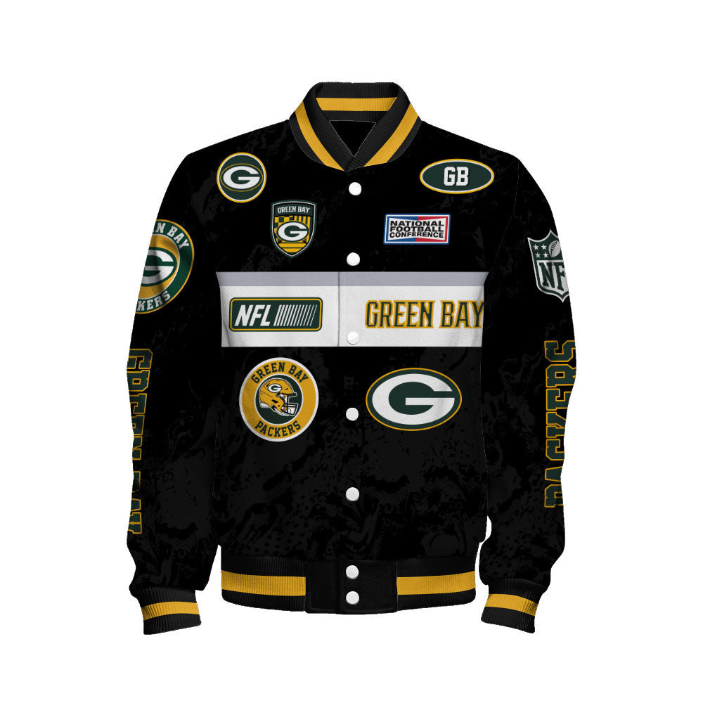 Los Angeles Rams Unique Badge/Patchwork and Horizontal Stripe Detailing Varsity Jacket