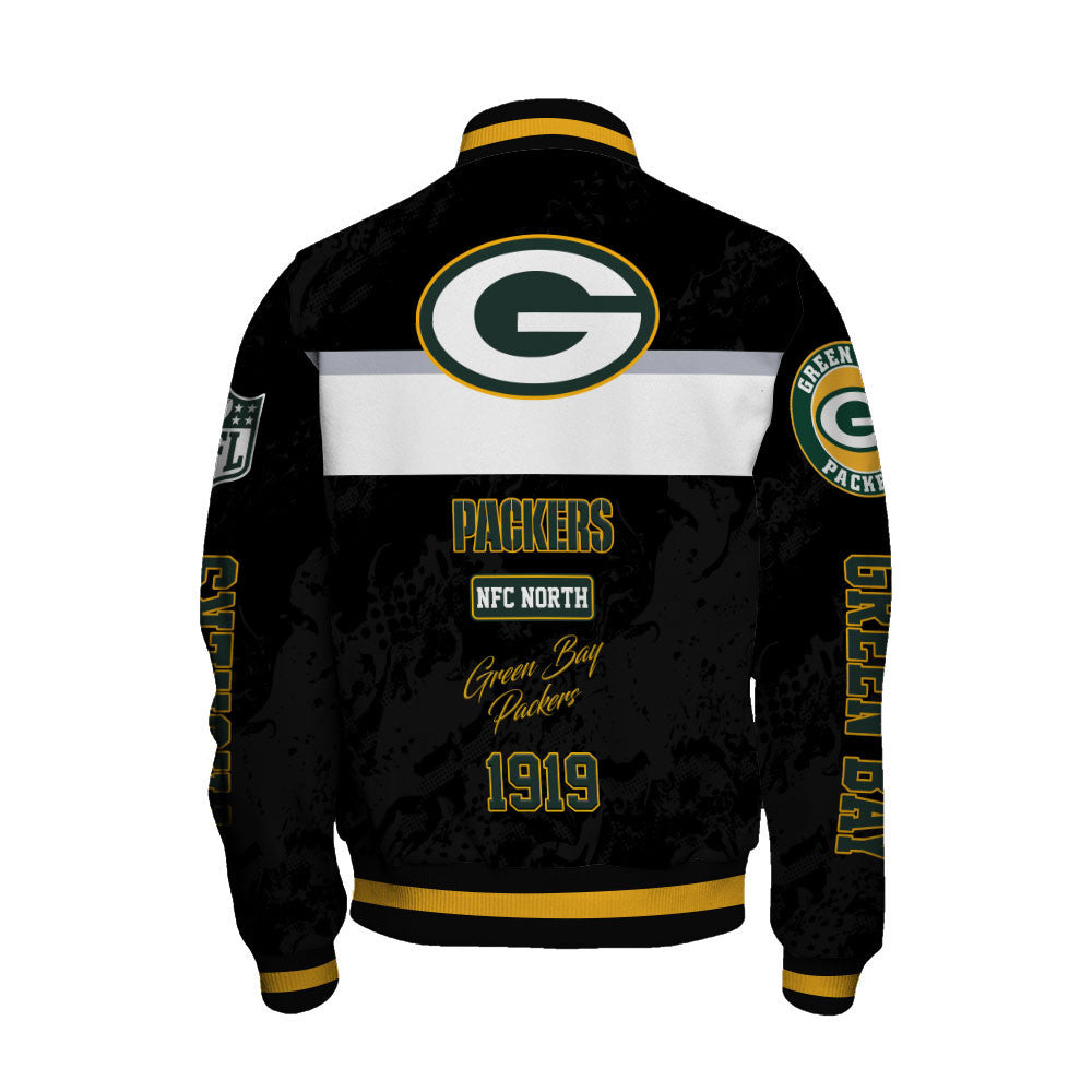 Los Angeles Rams Unique Badge/Patchwork and Horizontal Stripe Detailing Varsity Jacket