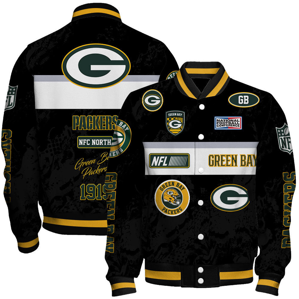 Los Angeles Rams Unique Badge/Patchwork and Horizontal Stripe Detailing Varsity Jacket