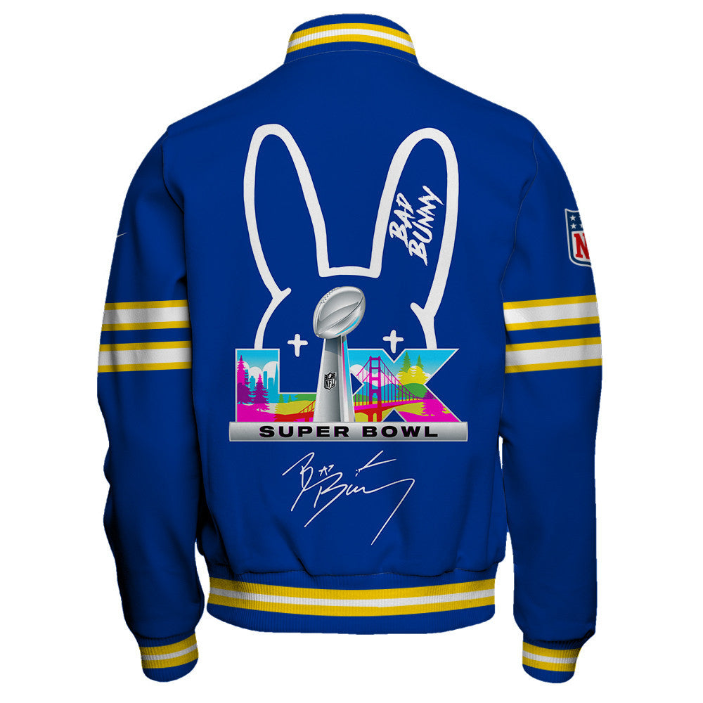 Los Angeles Rams NFL x Bad Bunny Super Bowl 2025-26 Varsity Jacket