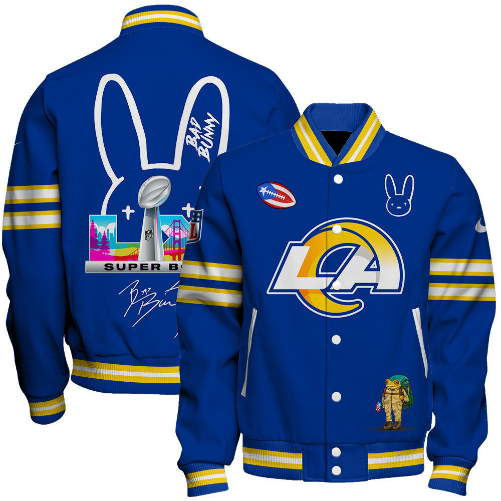 Los Angeles Rams NFL x Bad Bunny Super Bowl 2025-26 Varsity Jacket