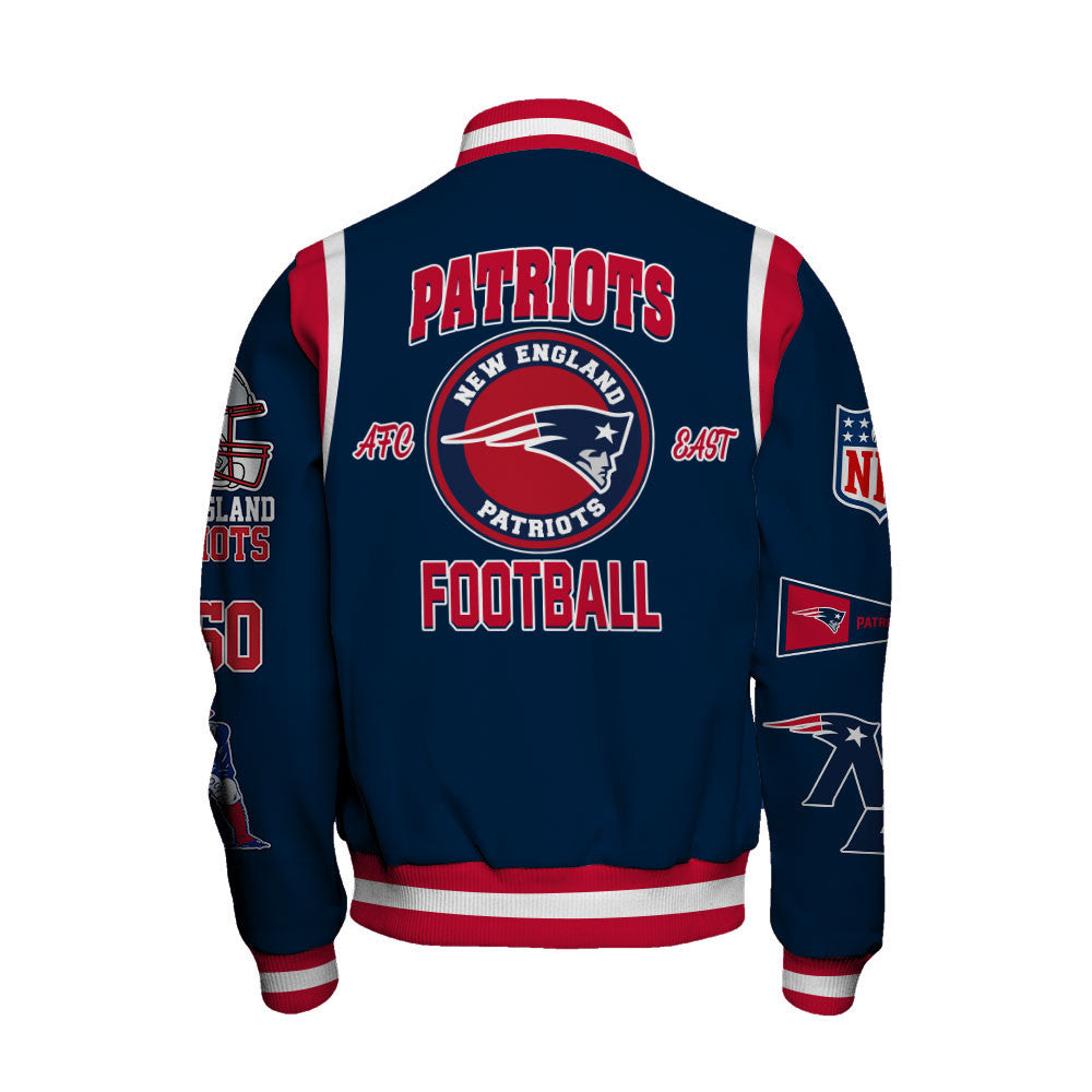 New England Patriots NFL Letterman Exclusive Collection Varsity Jacket