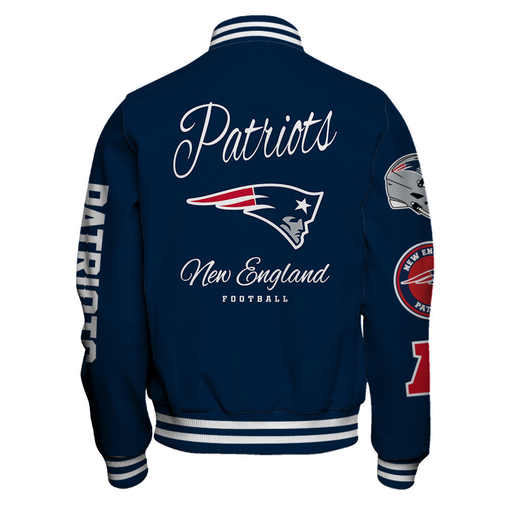 New England Patriots NFL Team Legacy American Football Full-Snap Varsity Jacket