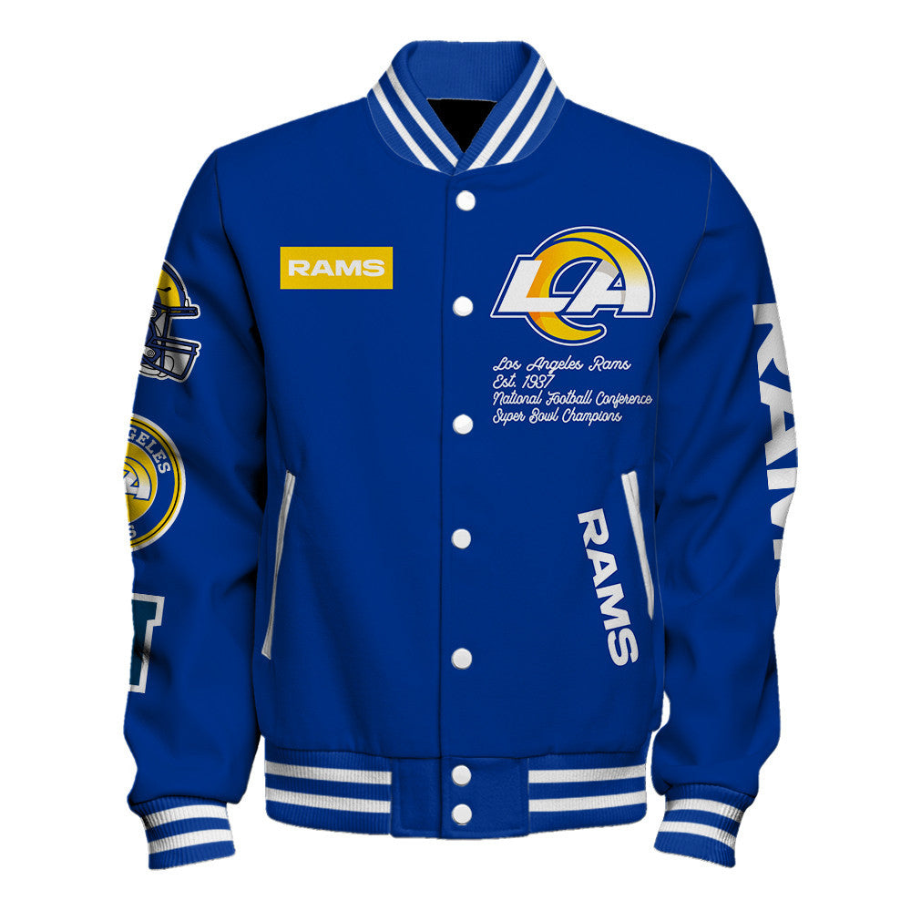 Los Angeles Rams NFL Team Legacy American Football Full-Snap Varsity Jacket