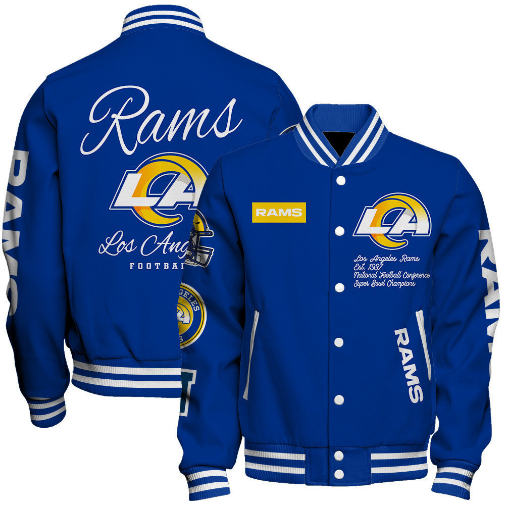 Los Angeles Rams NFL Team Legacy American Football Full-Snap Varsity Jacket