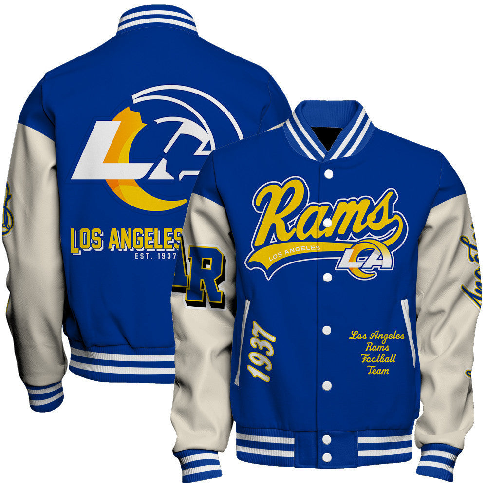 NFL Los Angeles Rams Iconic Letterman Heritage Meets Style Varsity Jacket