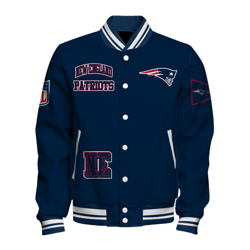 New England Patriots Style Inspired By The Night Sky Varsity Jacket