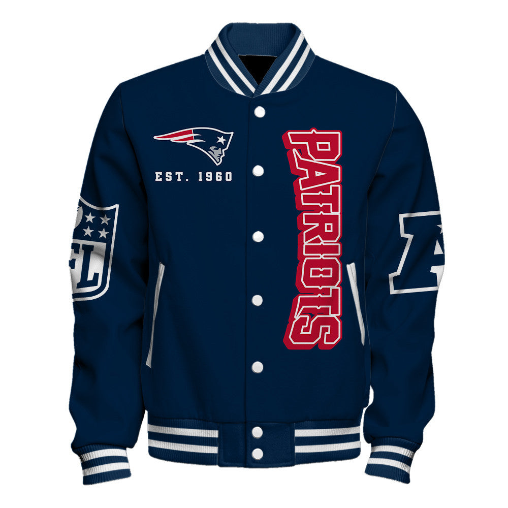 New England Patriots The Team's Symbol, A Declaration of Loyalty Varsity Jacket