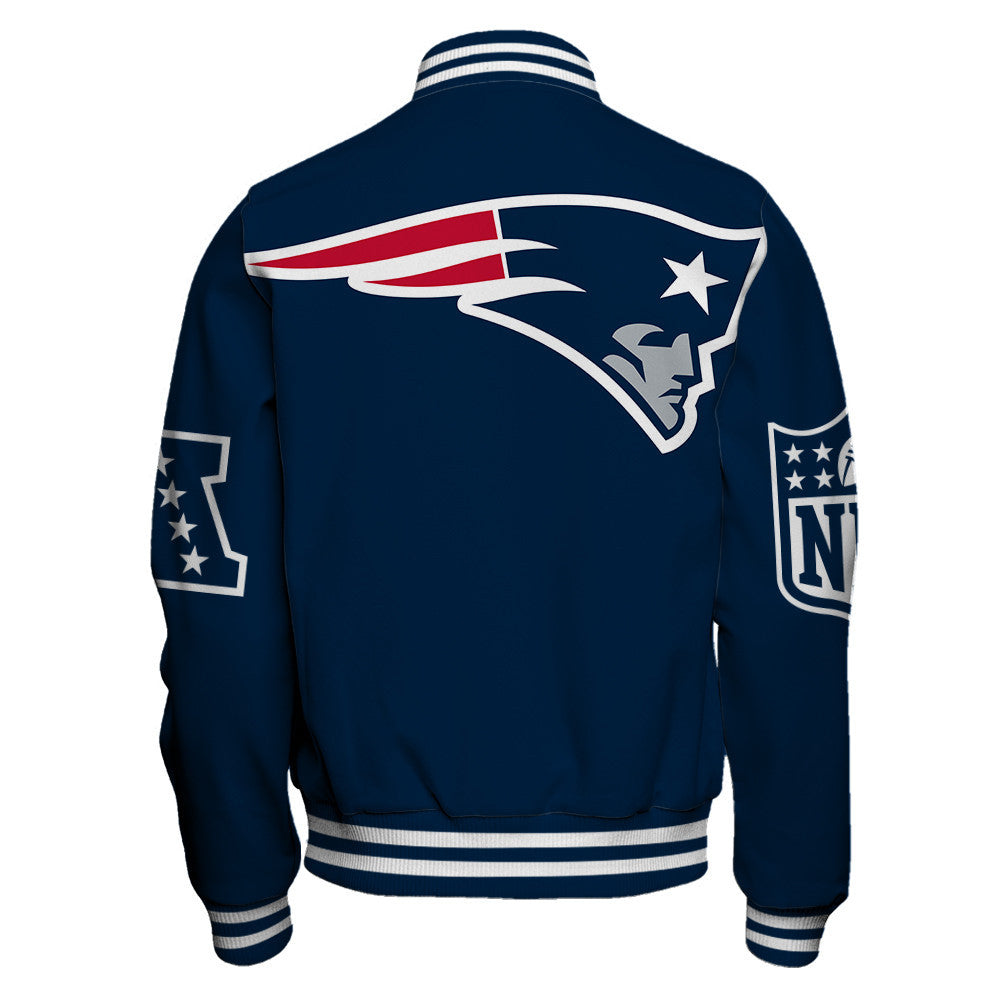 New England Patriots The Team's Symbol, A Declaration of Loyalty Varsity Jacket