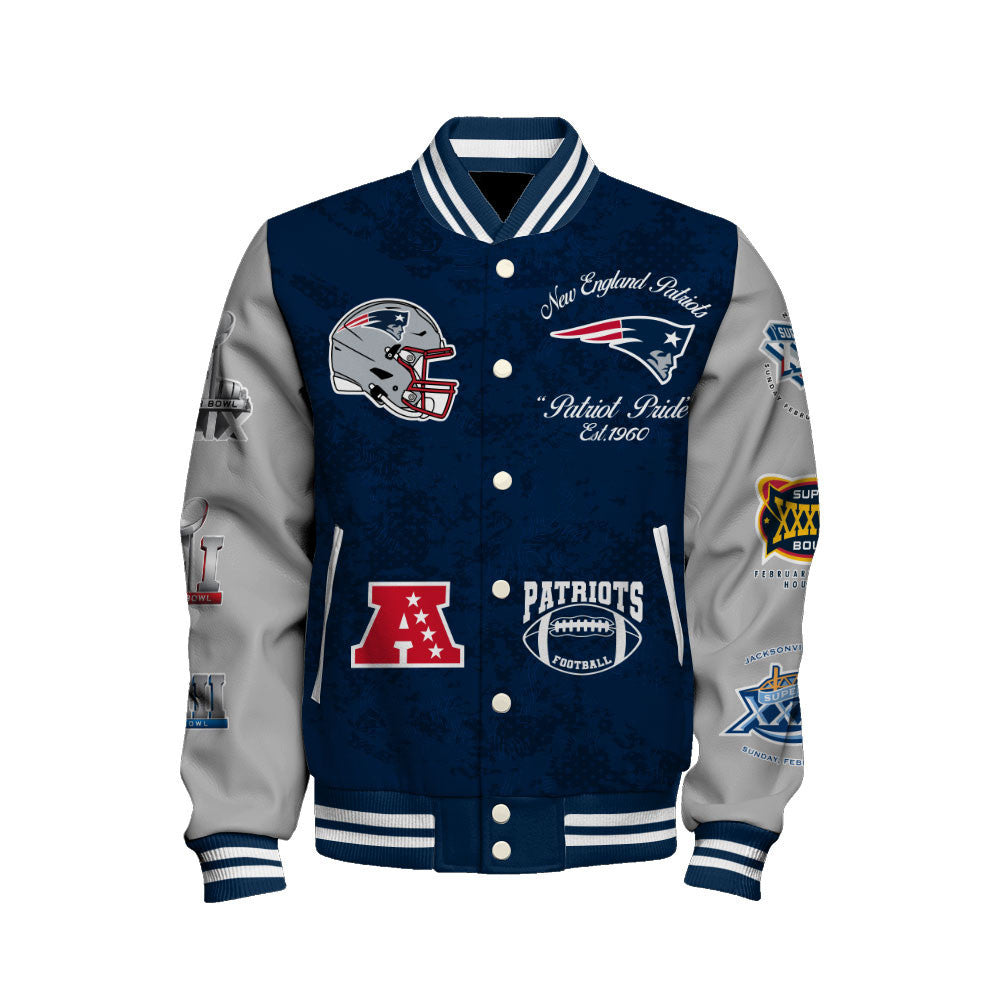 New England Patriots NFL Varsity Jacket – Classic Football Fan Outerwear