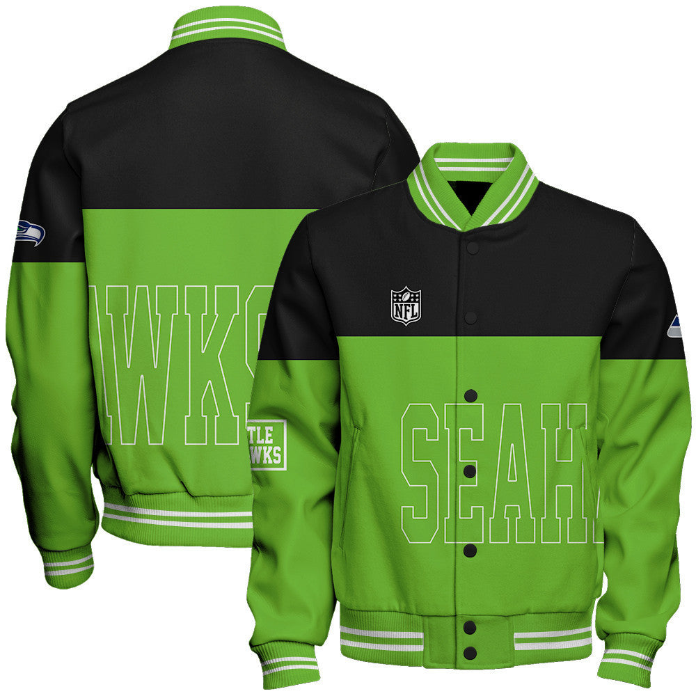 Seattle Seahawks The Symbol of True Fan Pride Varsity Jacket