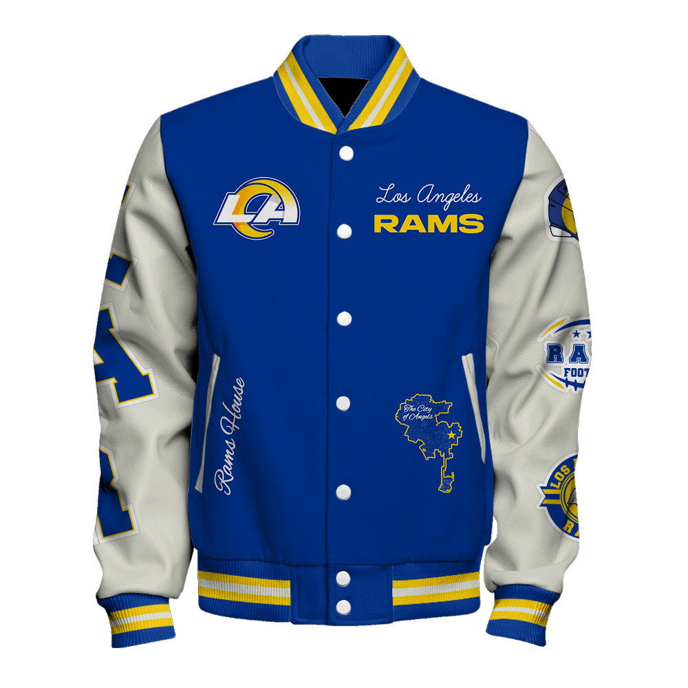 NFL Los Angeles Rams Team Legacy Vintage-Inspired Varsity Jacket