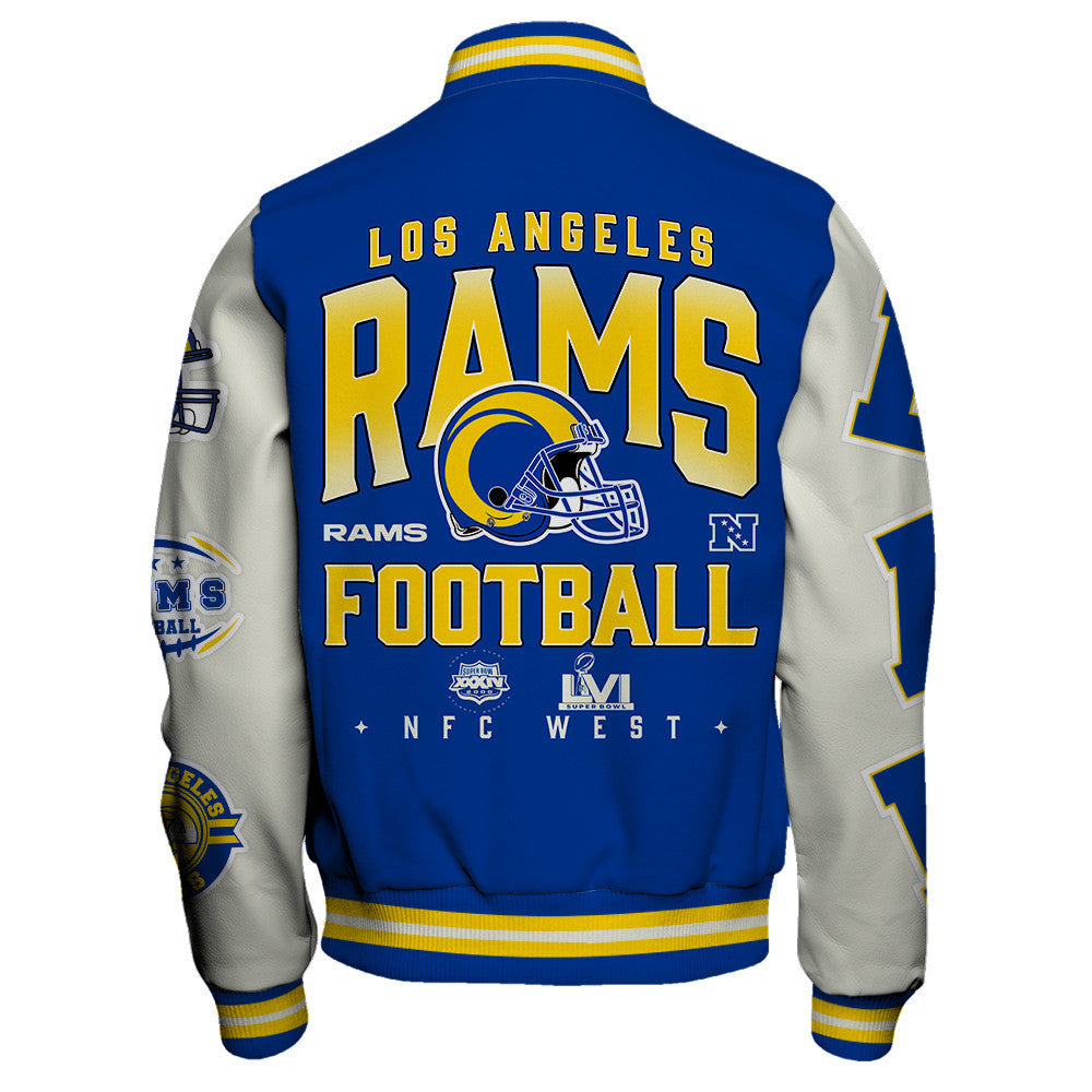 NFL Los Angeles Rams Team Legacy Vintage-Inspired Varsity Jacket