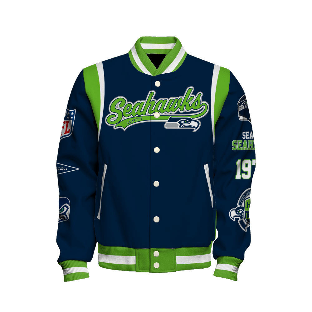 Seattle Seahawks NFL Letterman Exclusive Collection Varsity Jacket