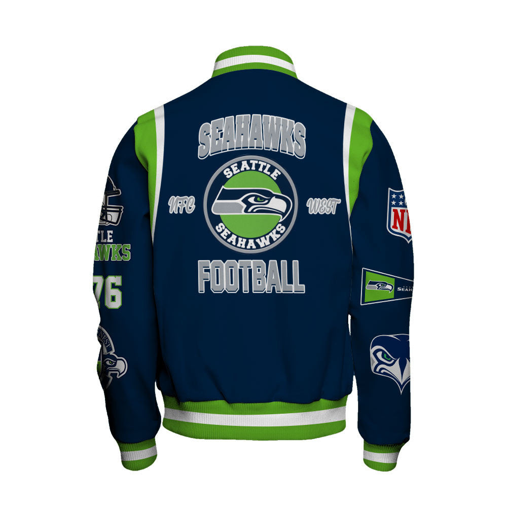 Seattle Seahawks NFL Letterman Exclusive Collection Varsity Jacket