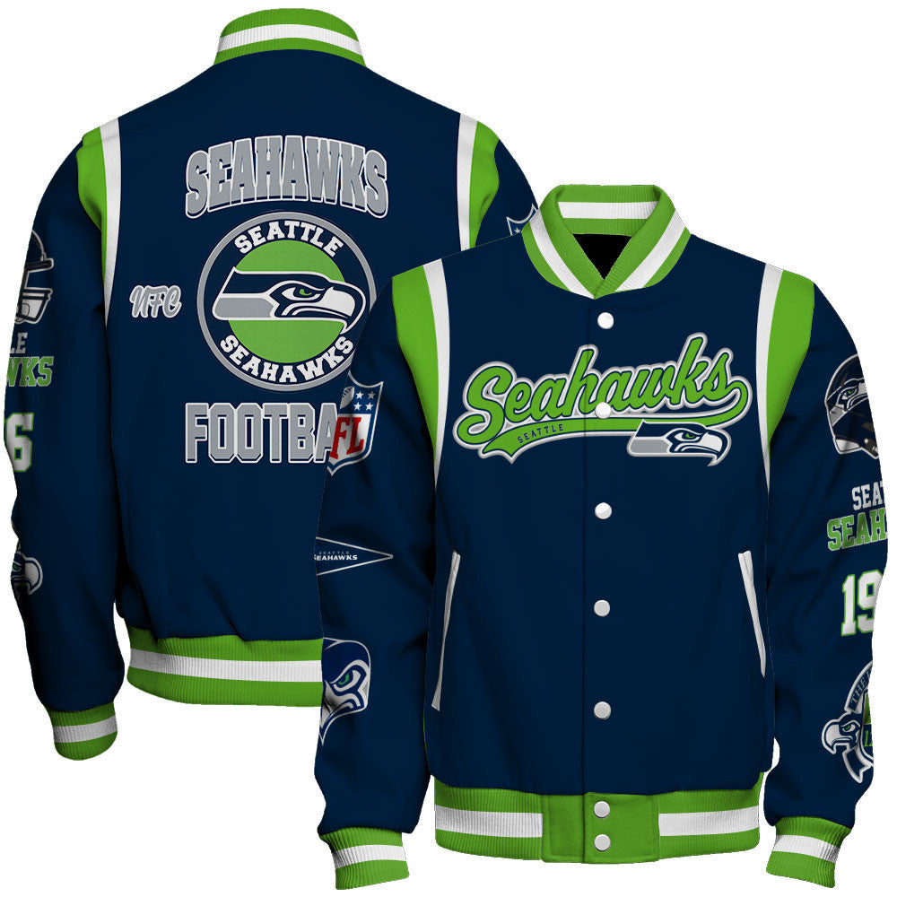 Seattle Seahawks NFL Letterman Exclusive Collection Varsity Jacket