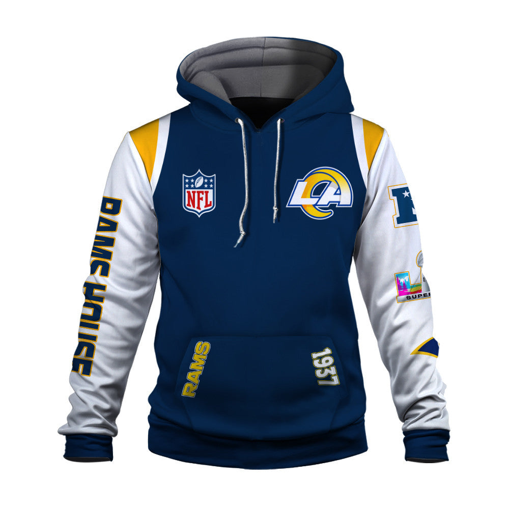 Los Angeles Rams 2025 Super Bowl Champions Unstoppable 3D Hoodie