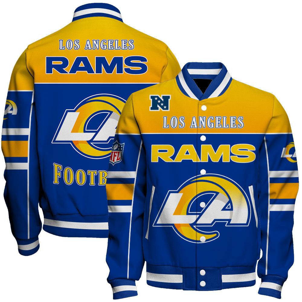 NFL Los Angeles Rams Built To Win Varsity Jacket For Die-hard Fans
