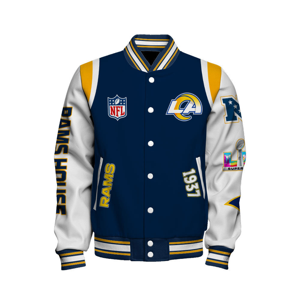 Los Angeles Rams 2025 Super Bowl Champions Unstoppable Varsity Jacket