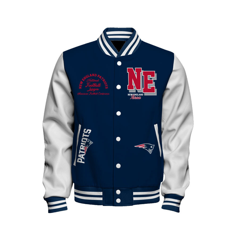 New England Patriots The Spirit Of An NFL Warrior Varsity Jacket