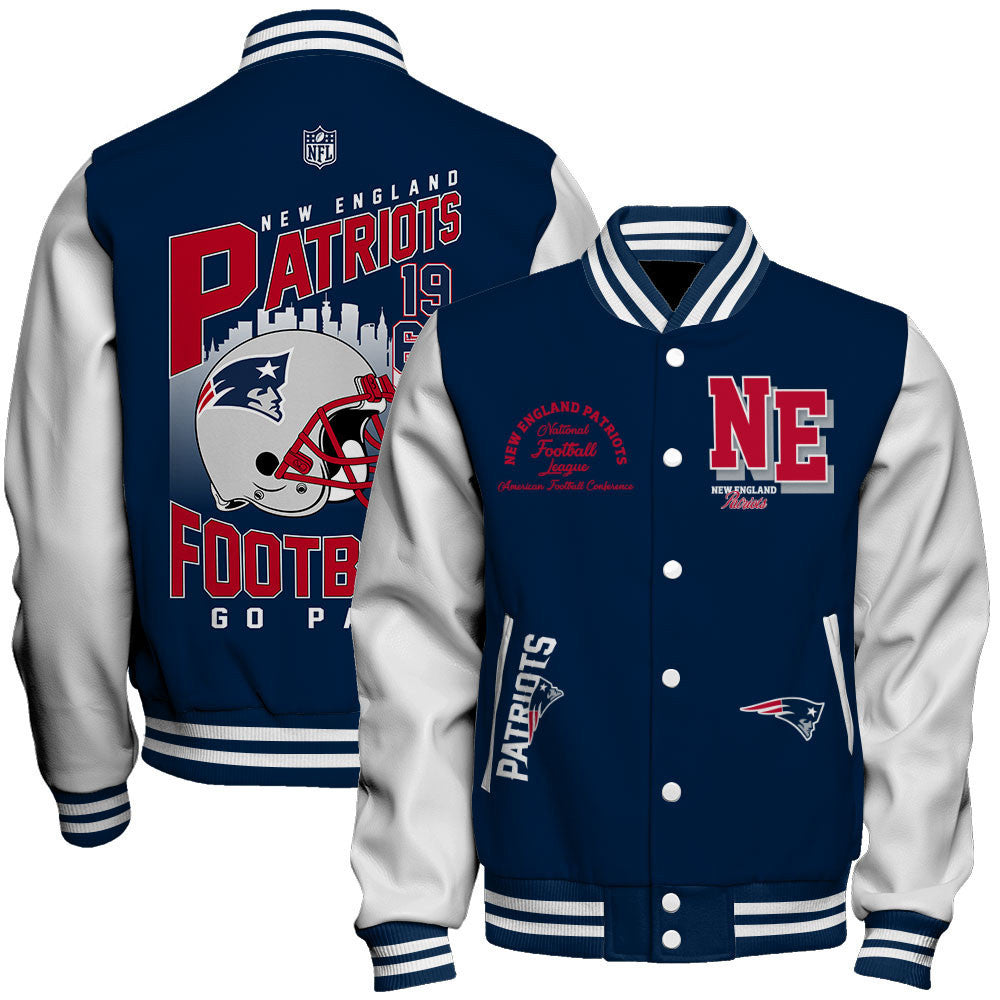 New England Patriots The Spirit Of An NFL Warrior Varsity Jacket