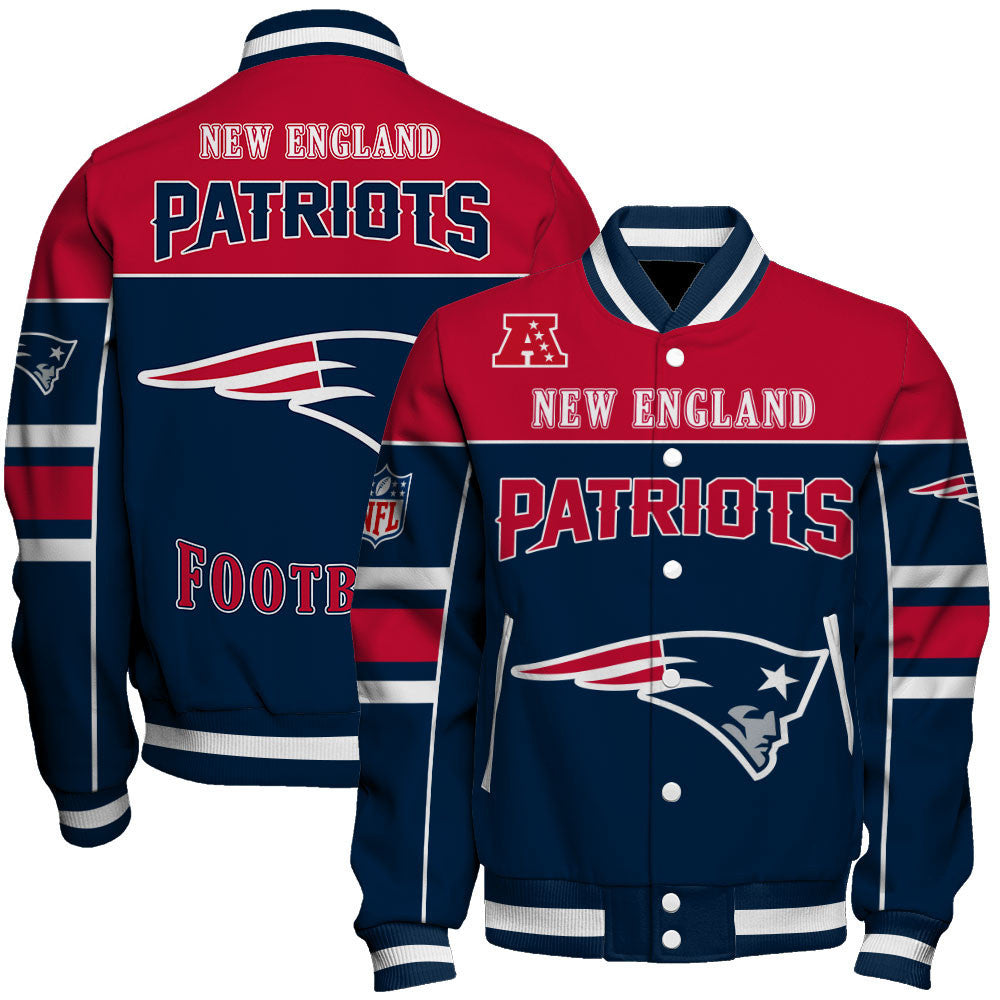 NFL New England Patriots Built To Win Varsity Jacket For Die-hard Fans