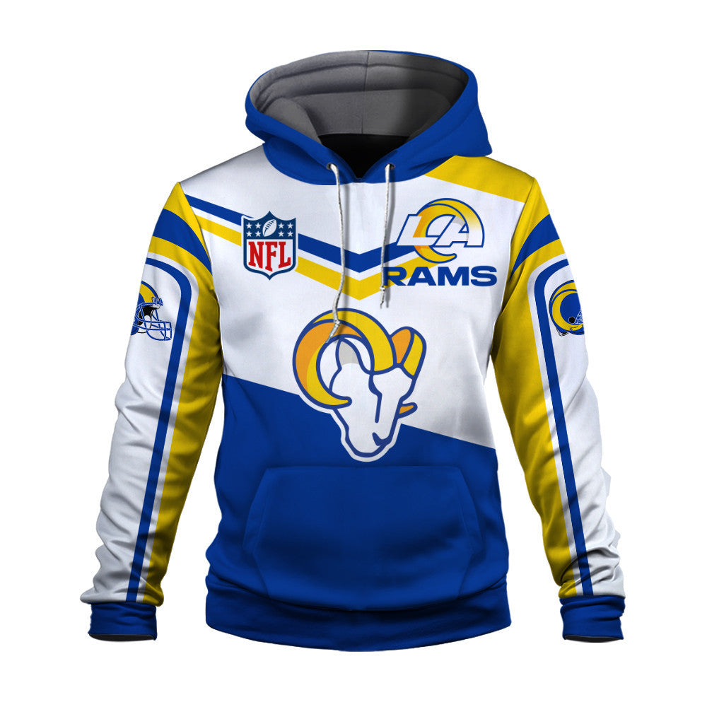NFL Los Angeles Rams Power Forward Full-Snap Limited Edition 3D Hoodie