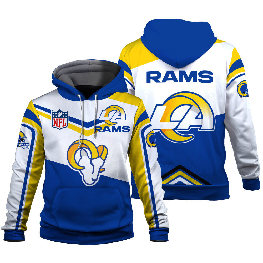 NFL Los Angeles Rams Power Forward Full-Snap Limited Edition 3D Hoodie