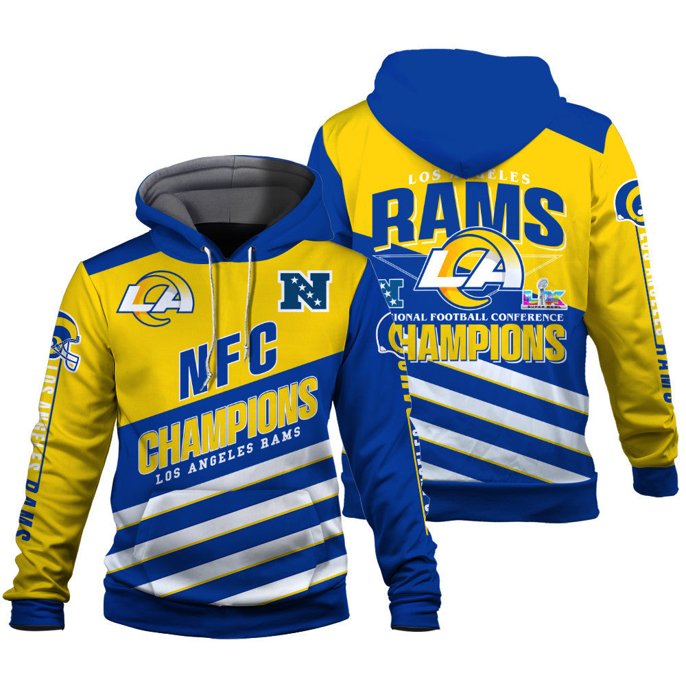 Los Angeles Rams Limited Edition Honoring NFC Champions 2025 3D Hoodie
